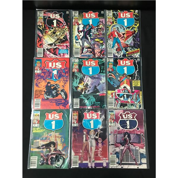 LOT OF 9 US1 COMICS - MARVEL COMICS