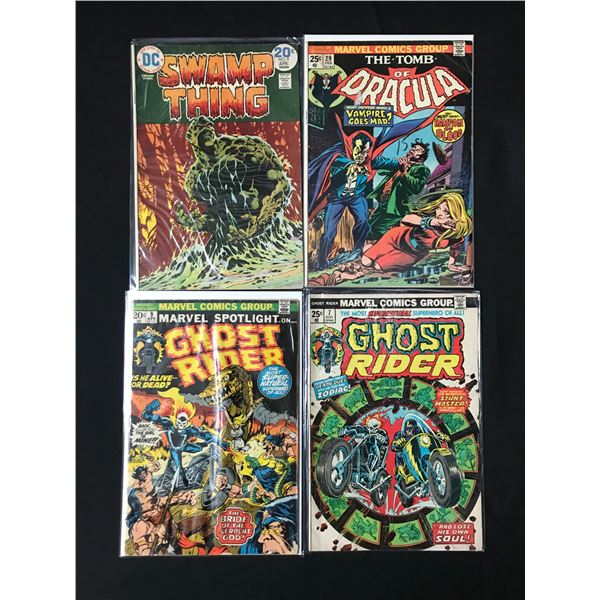LOT OF 4 COMICS VARIOUS TITLES - MARVEL & DC