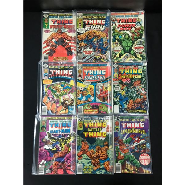 LOT OF 9 MARVEL TWO IN ONE COMICS - MARVEL COMICS