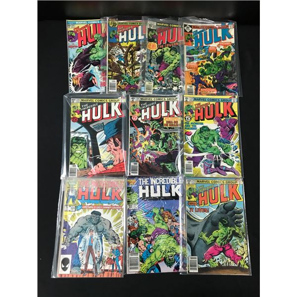 LOT OF 9 THE Incredible Hulk COMICS - MARVEL COMICS