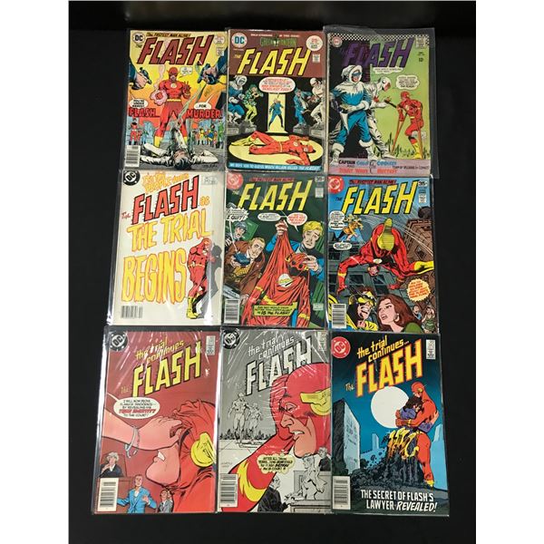LOT OF 9 FLASH COMICS - DC COMICS