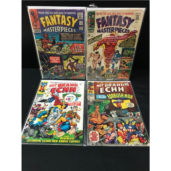 LOT OF 4 MARVEL COMICS INCLUDING 2 X FANTASY MASTERPIECES AND 2 X NOT BRAND ECH