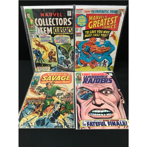 LOT OF 4 MIXED TITLE MARVEL COMICS