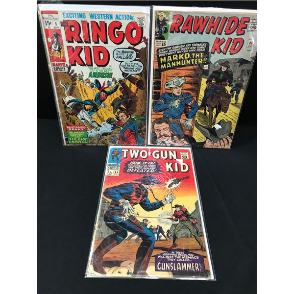 LOT OF 3 WESTERN STYLE COMICS - MARVEL COMICS