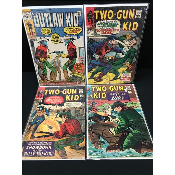 LOT OF 4 WESTERN STYLE COMICS - MARVEL COMICS