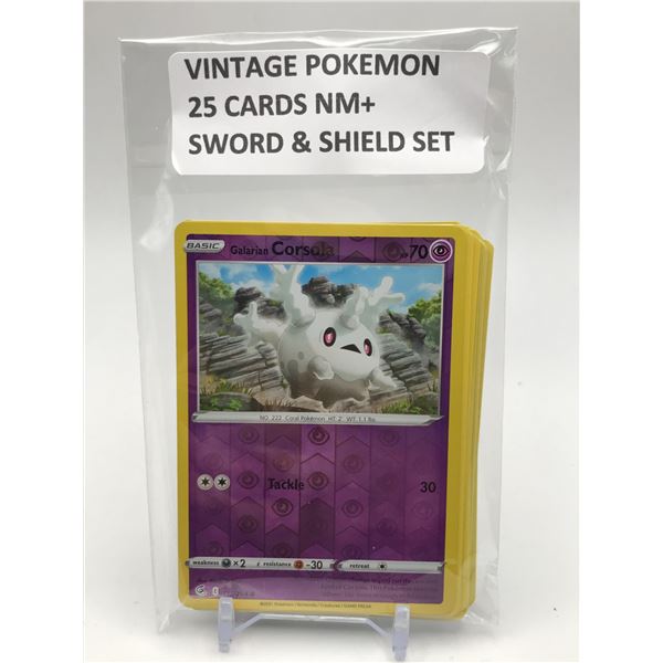 VINTAGE POKEMON TCG 25 CARDS NM+ SWORD & SHIELD SET