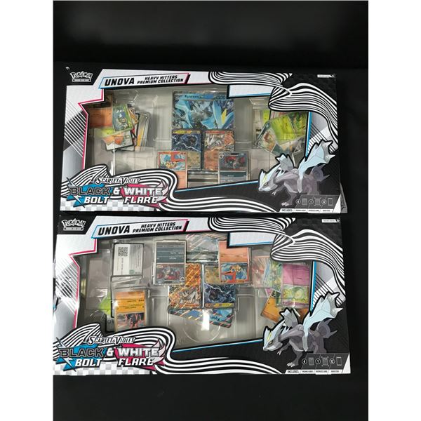 LOT OF 2 POKEMON TCG BLACK BOLT & WHITE FLAIR POKEMON BOXES