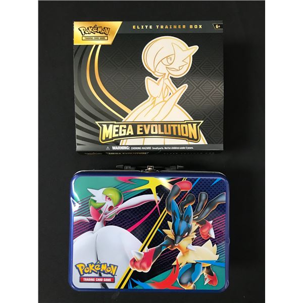 LOT OF 2 POKEMON TCG ITEMS - MEGA EVOLUTION ETB AND POKEMON LUNCH BOX
