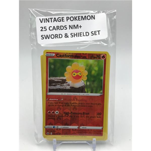 POKEMON TCG VINTAGE POKEMON 25 CARDS NM+ SWORD AND SHIELD