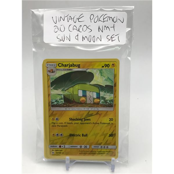 POKEMON TCG VINTAGE POKEMON 20 CARDS NM+ SUN AND MOON SET