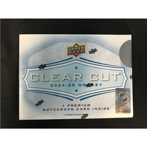 2024-25 UPPER DECK CLEAR CUT SEALED TRADING CARD BOX