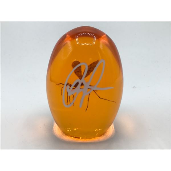 CHRIS PRATT SIGNED MOSQUITO IN AMBER PROP - KB COA