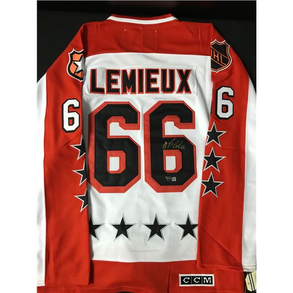MARIO LEMIEUX SIGNED WALES CONFERENCE ALL STAR HOCKEY JERSEY - ACE COA