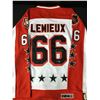Image 1 : MARIO LEMIEUX SIGNED WALES CONFERENCE ALL STAR HOCKEY JERSEY - ACE COA