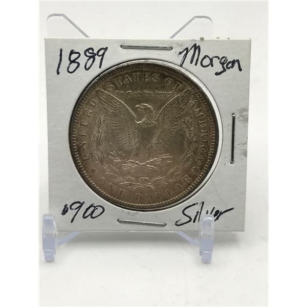 USA 1889  MORGAN SILVER DOLLAR .900 SILVER