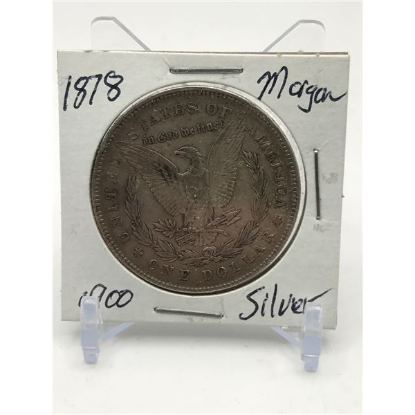 USA 1878  MORGAN SILVER DOLLAR .900 SILVER