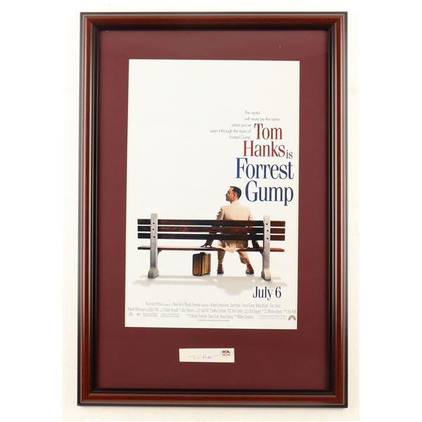 TOM HANKS SIGNED AND FRAMED FORREST GUMP PRESENTATION PIECE - PSA COA