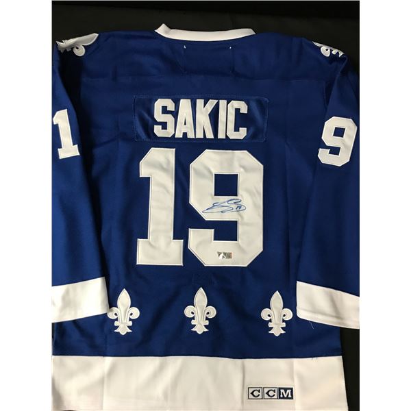 JOE SAKIC SIGNED QUEBEC NORDIQUES HOCKEY JERSEY - ACE COA