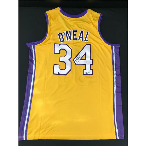 SHAQUILLE O'NEAL SIGNED Los Angeles LAKERS BASKETBALL JERSEY - ACE COA