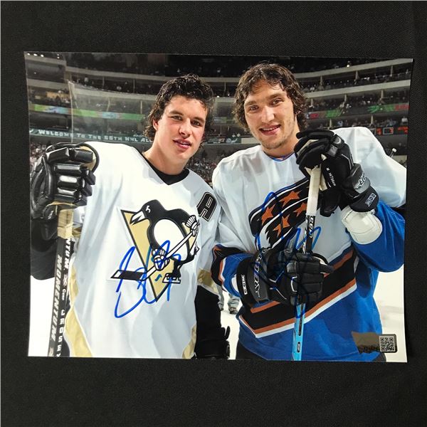 SIDNEY CROSBY AND ALEX OVECHKIN SIGNED 8 X 10 (ACE COA)