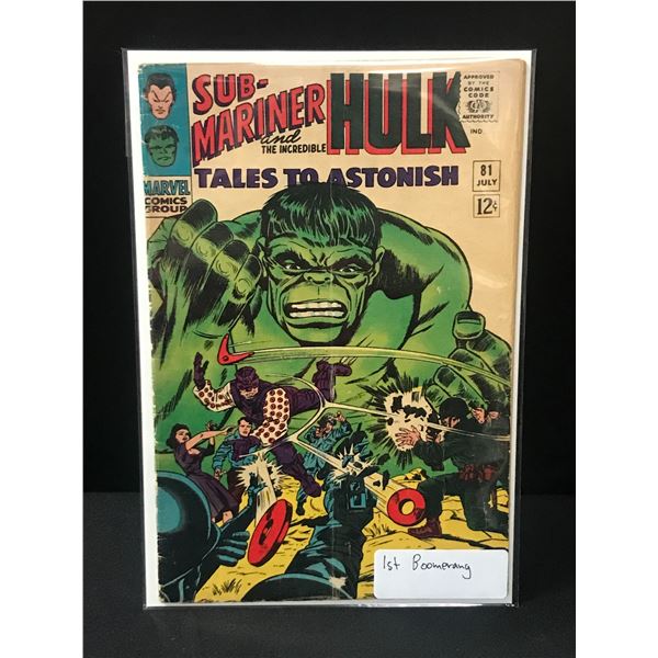 TALES TO ASTONISH #81 1ST BOOMERANG - MARVEL COMICS