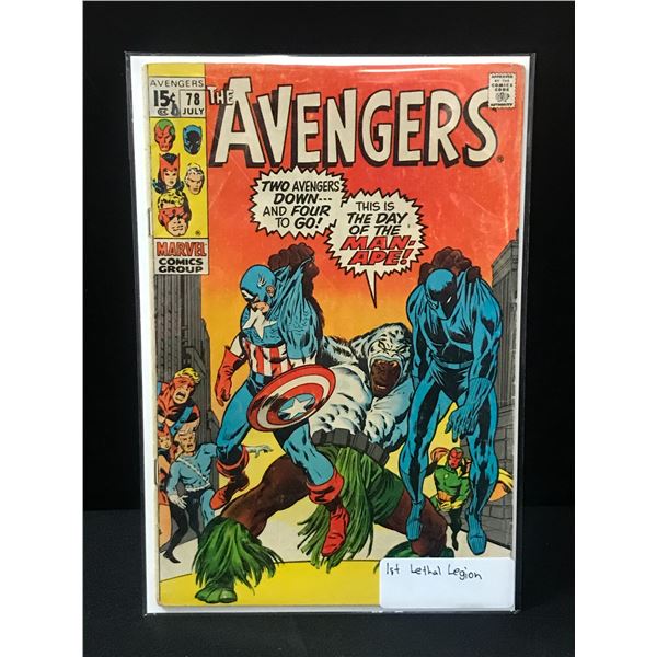 THE AVENGERS #78 1ST LETHAL LEGION - MARVEL COMICS