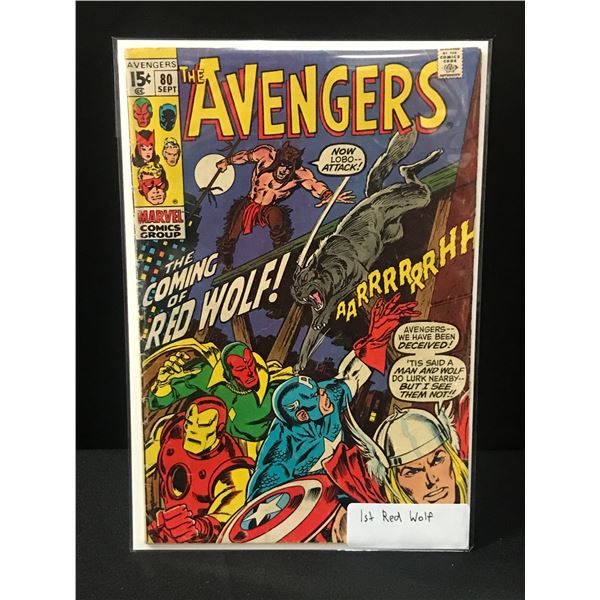 THE AVENGERS #80 1ST RED WOLF  - MARVEL COMICS