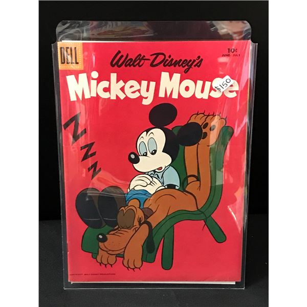 WALT DISNEY'S Mickey Mouse JUNE -JULY ISSUE - DELL COMICS