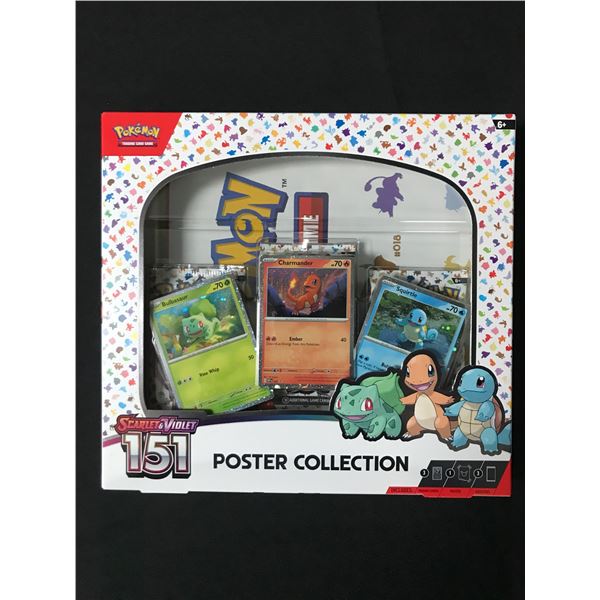 SEALED POKEMON TCG 151 POSTER COLLECTION IN ORIGINAL BOX
