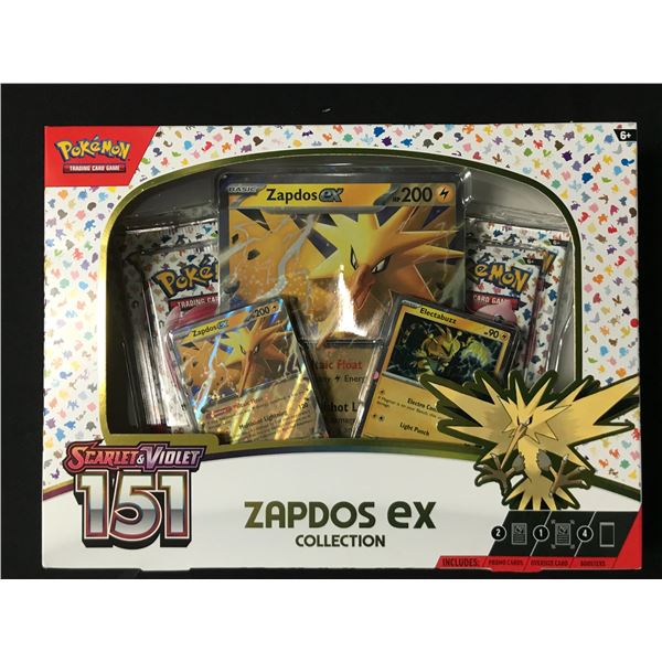POKEMON TCG SCARLET & VIOLET ZAPDOS EX SEALED COLLECTION