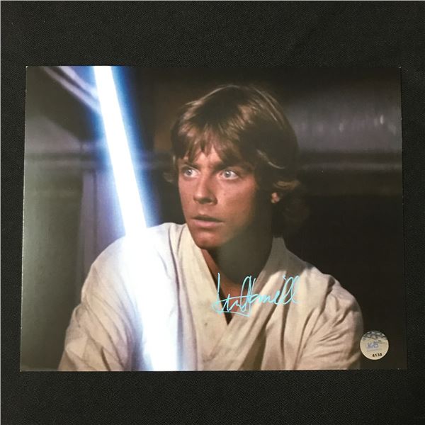 MARK HAMILL SIGNED LUKE SKYWALKER Star Wars 8X10 - KB COA