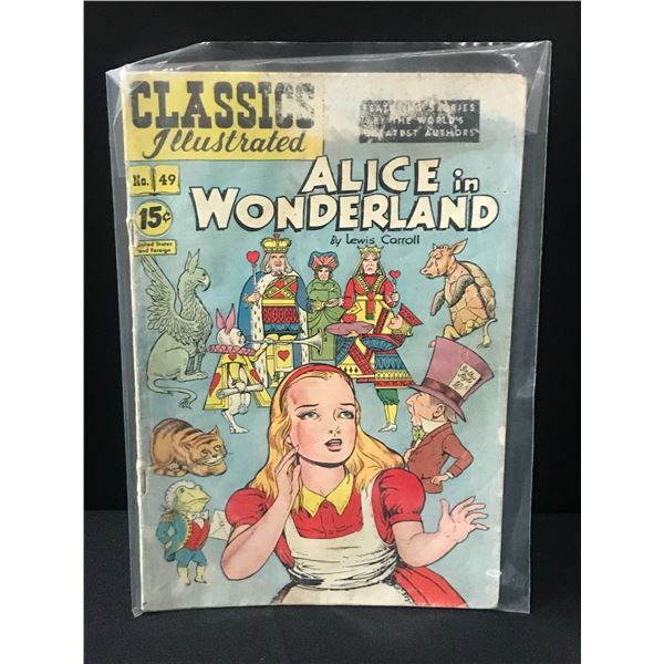 CLASSICS ILLUSTRATED #49  ALICE IN WONDERLAND