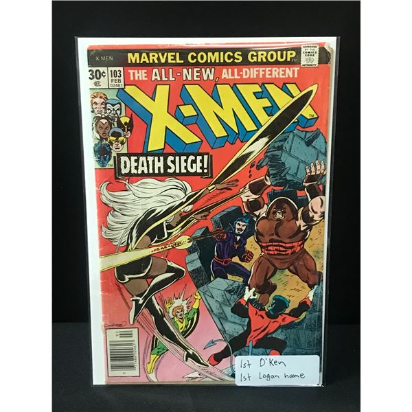 X-MEN #103 1ST D'KEN & 1ST LOGAN HAME - MARVEL COMICS