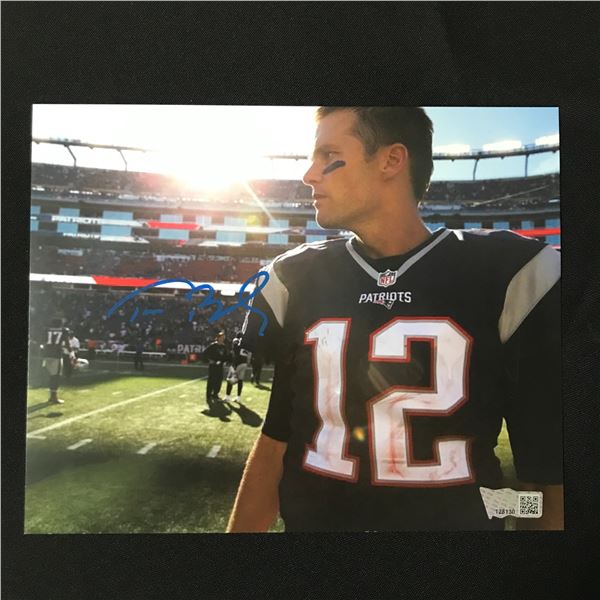 TOM BRADY SIGNED 8X10 - ACE COA