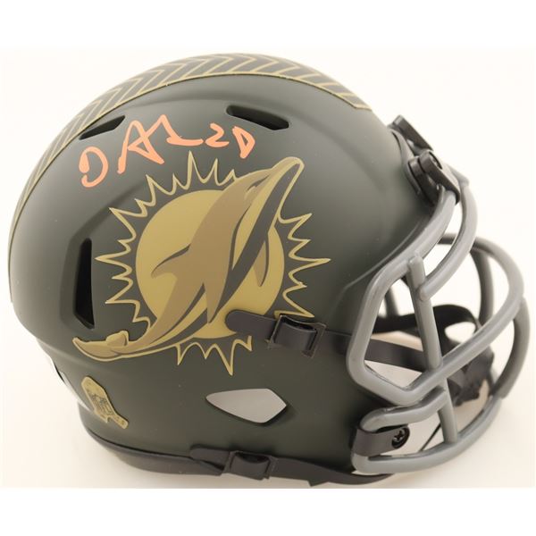 DAVONE ACHANE SIGNED MIAMI DOLPHINS ,INI HELMET (BECKETT COA)