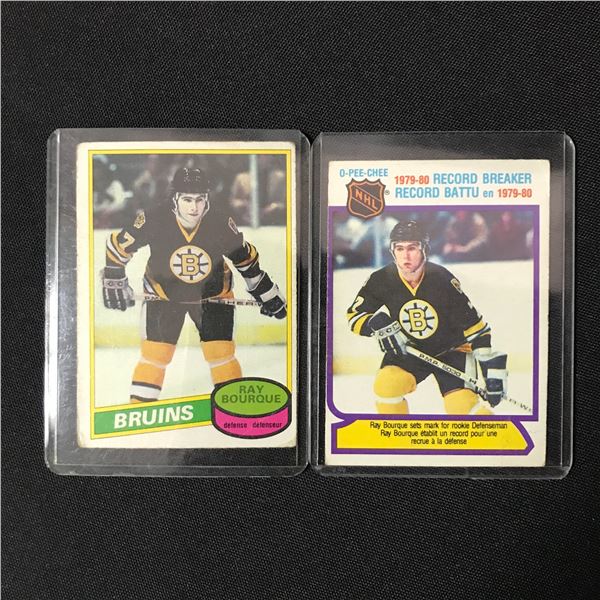 1980 O PEE CHEE RAY BOURQUE ROOKIE CARD LOT