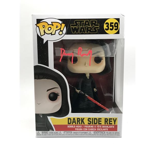 DAISY RIDLEY SIGNED DARK SIDE REY Star Wars FUNKO POP - KB COA