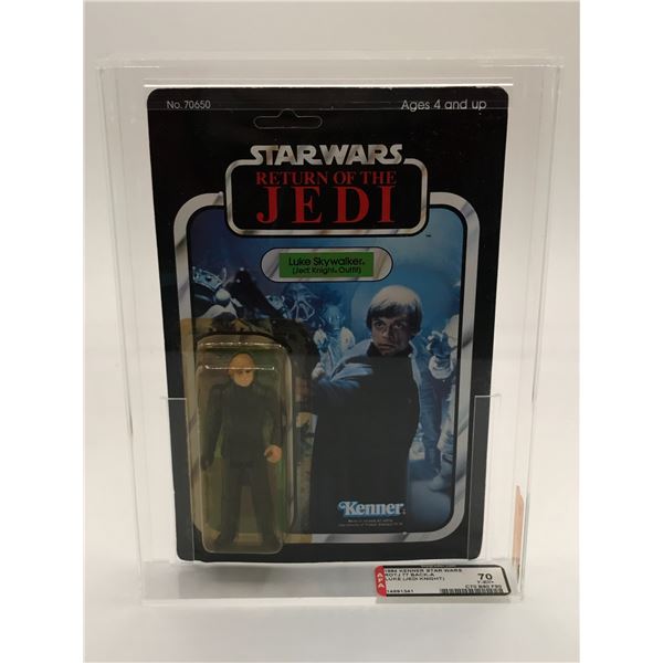 AFA 80 GRADED KENNER RETURN OF THE JEDI LUKE SKYWALKER ACTION FIGURE IN ORIGINAL PACKAGING.