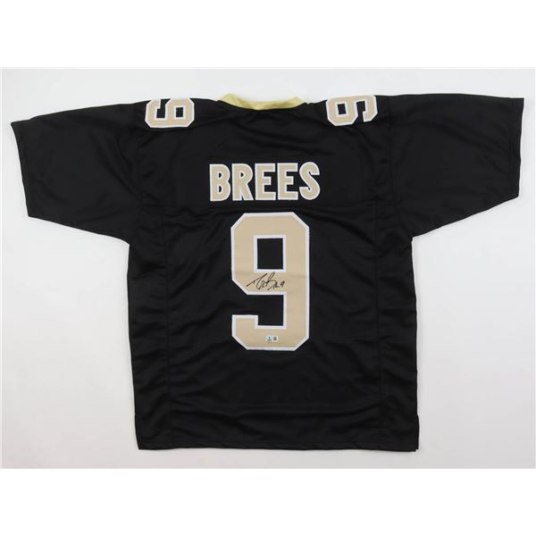 DREW BREES SIGNED FOOTBALL JERSEY - BECKETT COA