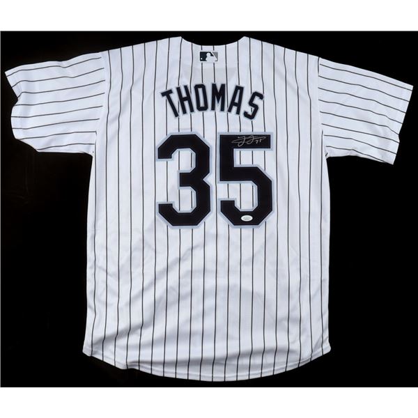 FRANK THOMAS SIGNED CHICAGO WHITE SOX BASEBALL JERSEY - JSA COA