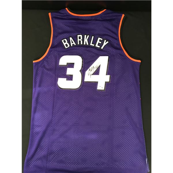 CHARLES BARKLEY SIGNEDF PHOENIX SUNS BASKETBALL JERSEY - ACE COA