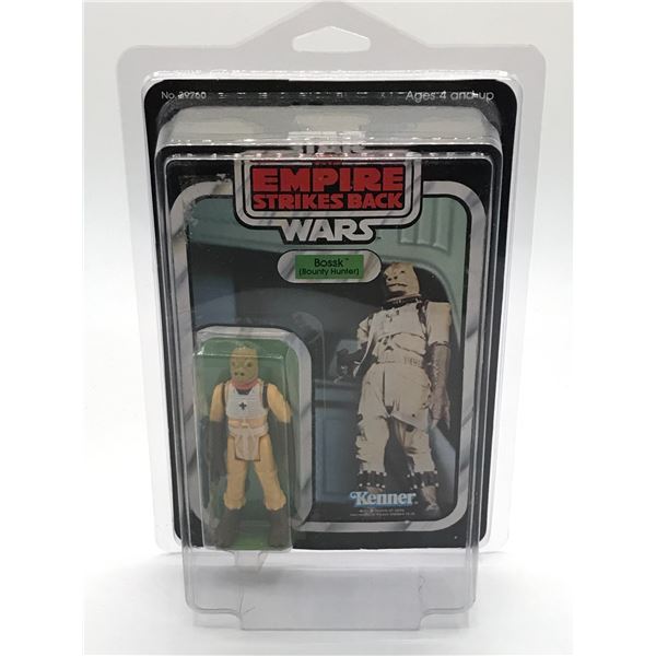 EMPIRE STRIKE BACK BOSSK (BOUNTY HUNTER)  ACTION FIGURE IN ORIGINAL PACKAGING.