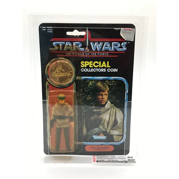CAS 80 Star Wars THE POWER OF THE FORCE SPECIAL COLLECTORS LUKE SKYWALKER  ACTION FIGURE IN ORIGINAL