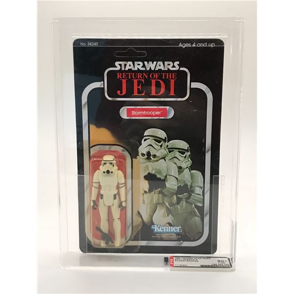 AFA 80 GRADED RETURN OF THE JEDI STORMTROOPER  ACTION FIGURE IN ORIGINAL PACKAGING.