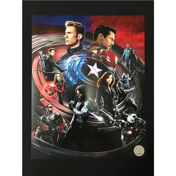 Chris Evans SIGNED 8X10 - KB COA