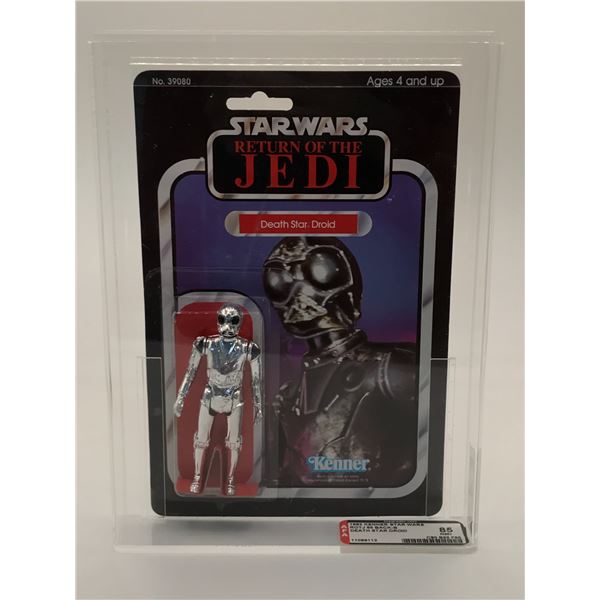 AFA 85 GRADED RETURN OF THE JEDI Death Star DROID  ACTION FIGURE IN ORIGINAL PACKAGING.