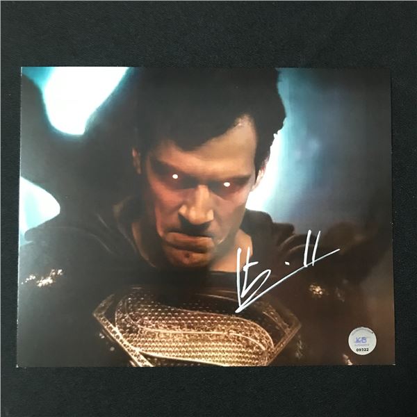 HENRY CAVILL SIGNED SUPERMAN 8X10 - KB COA