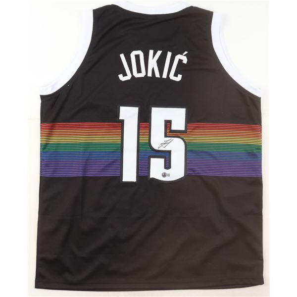 NIKOLA JOKIC SIGNED DENVER NUGGETS BASKETBALL JERSEY - BECKETT COA