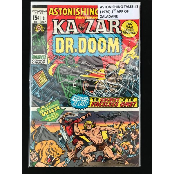 ASTONISHING TALES #3 (1970) 1ST APP OF ZALADANE - MARVEL COMICS