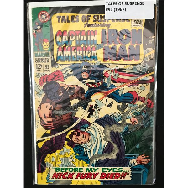 TALES OF SUSPENSE #92 (1967) - MARVEL COMICS